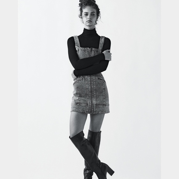 Free People Denim Dress NWT SZ 0 - Picture 2 of 8